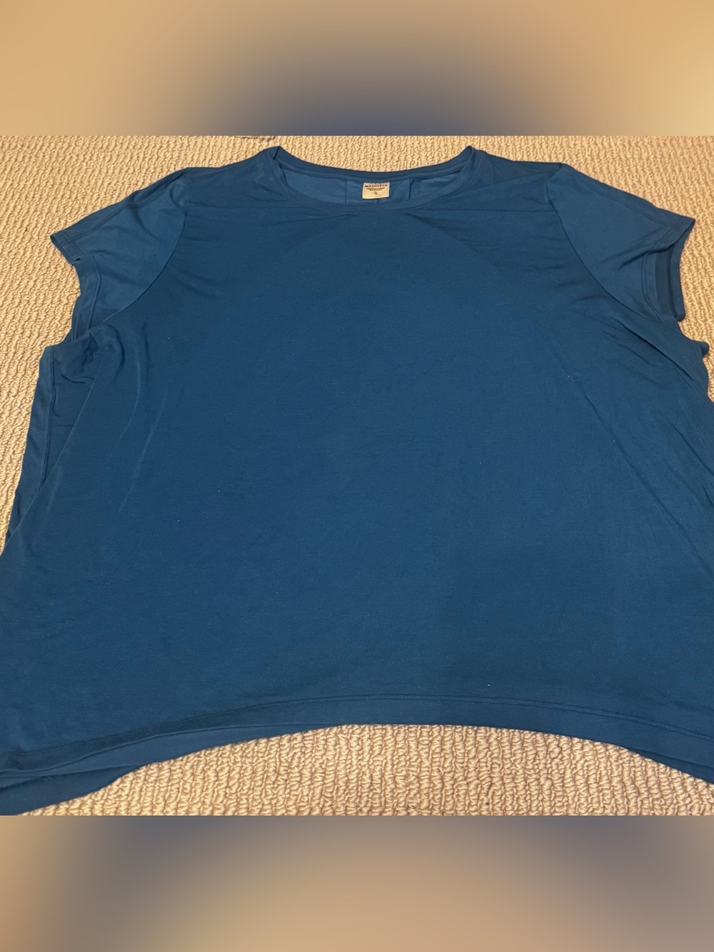 Athletica Crewneck Short Sleeve Top - Teal Blue
